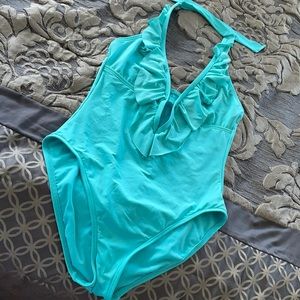 VTG 90s Kenneth Cole Halter Swimsuit